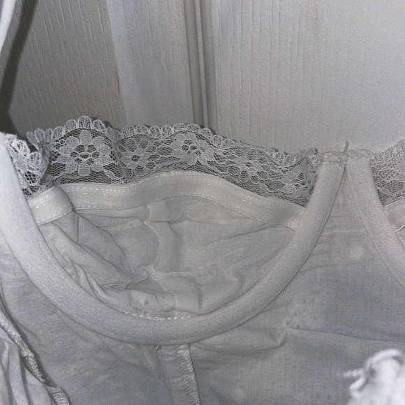 LUVAN LACE CORSET TOP WHITE - Picture 11 of 13